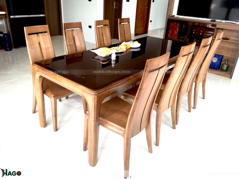 bộ bàn ăn 8 ghế gỗ đẹp