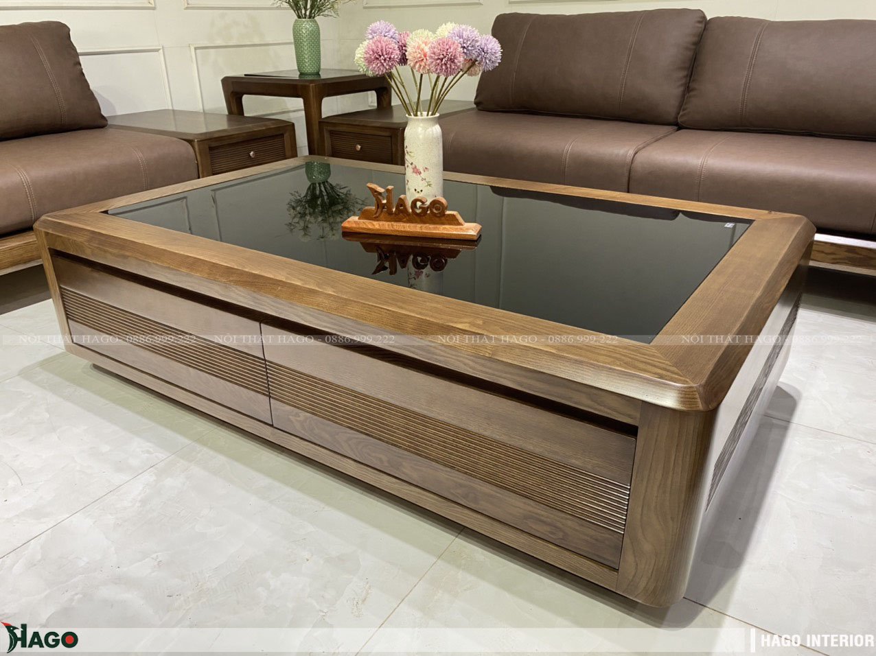 Sofa gỗ tự nhiên thiết kế tinh tế