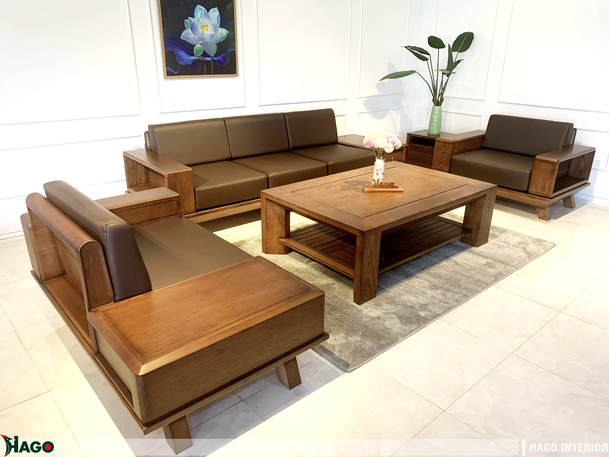 Sofa gỗ tự nhiên cao cấp giá rẻ tại Vinh, Nghệ An, Hà Tĩnh