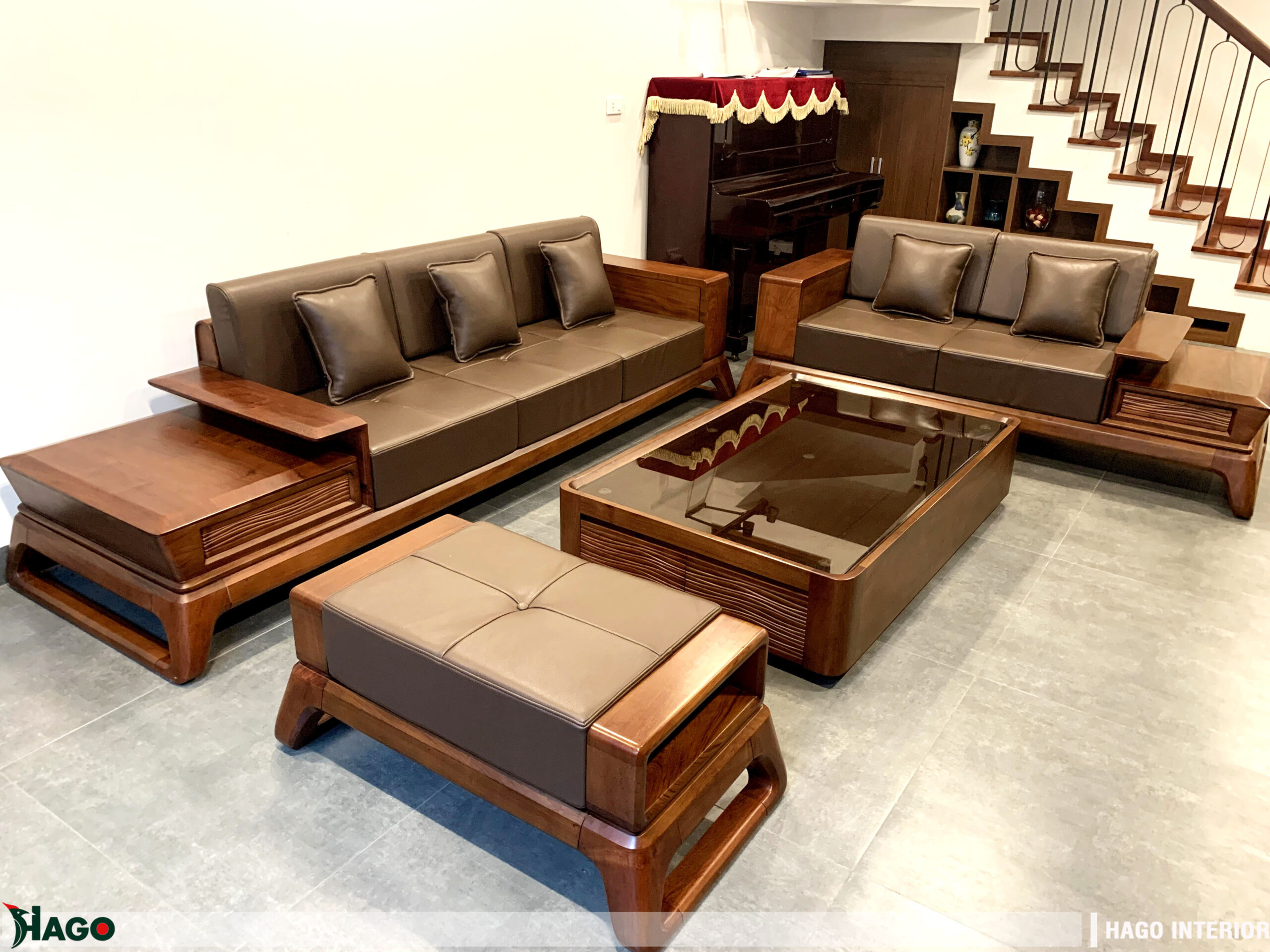 Thiết kế sofa gỗ Đẹp, sang trọng hiện đại