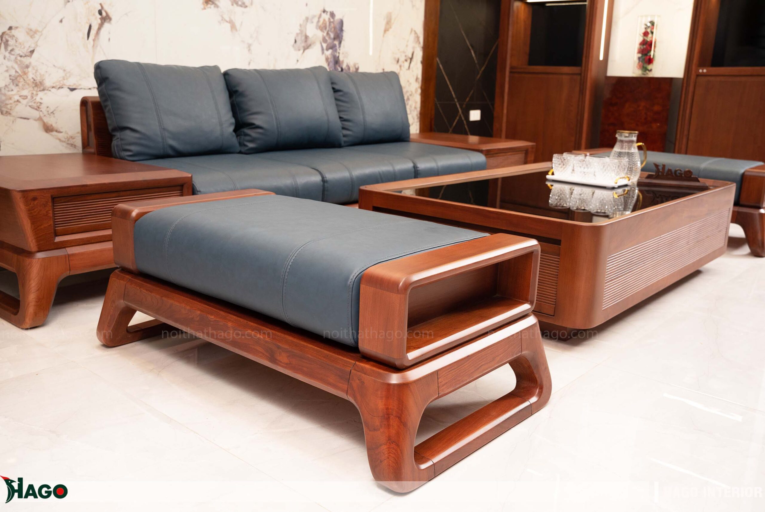 sofa gỗ hương đá đẹp