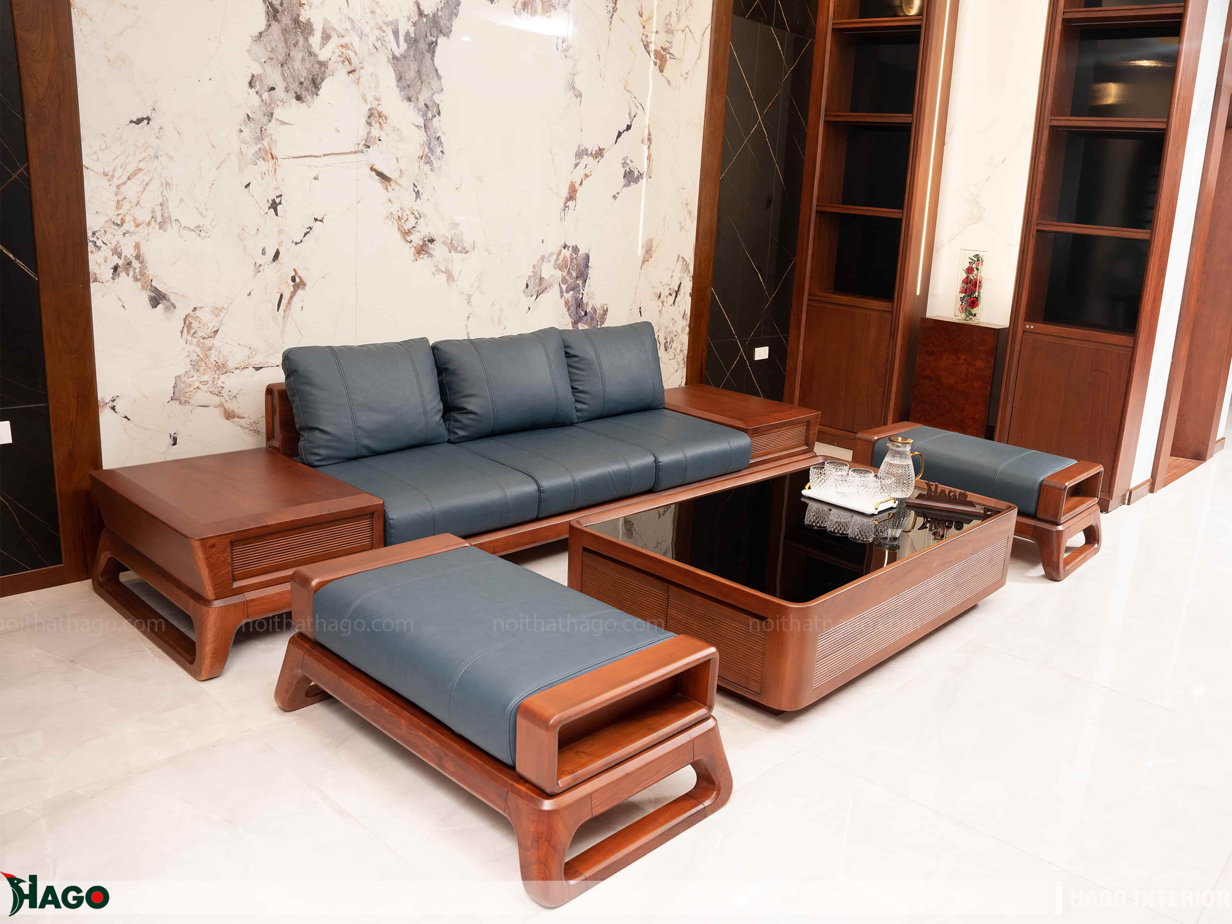 sofa gỗ hương đá tại vinh