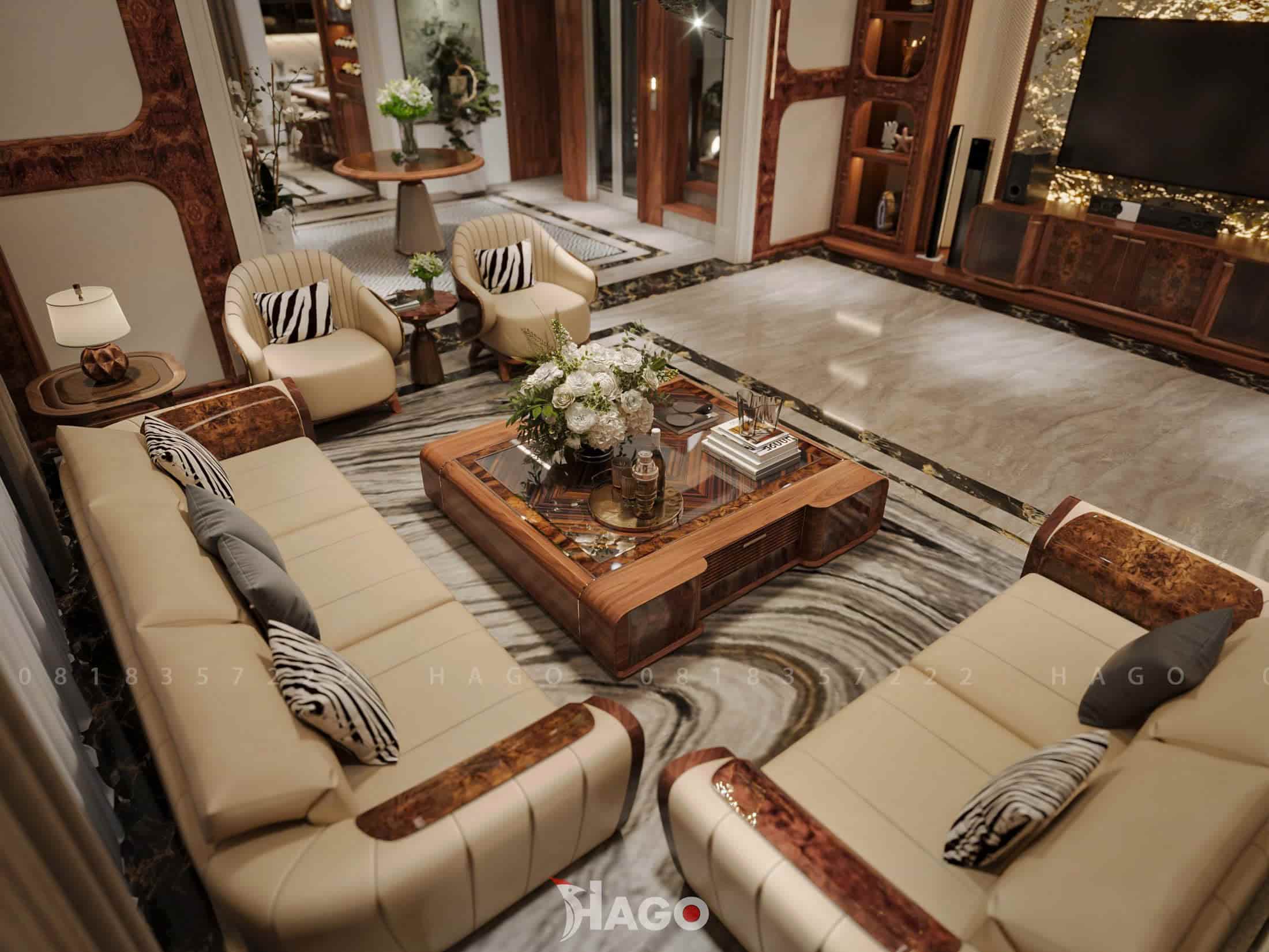 Alternative view of Sofa Gỗ Óc Chó Jambo