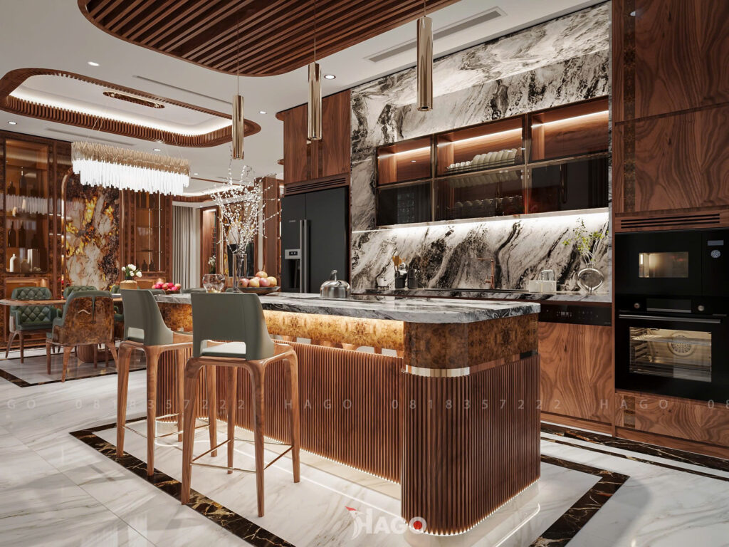 Nội Thất Gỗ Óc Chó Trong Không Gian Sống