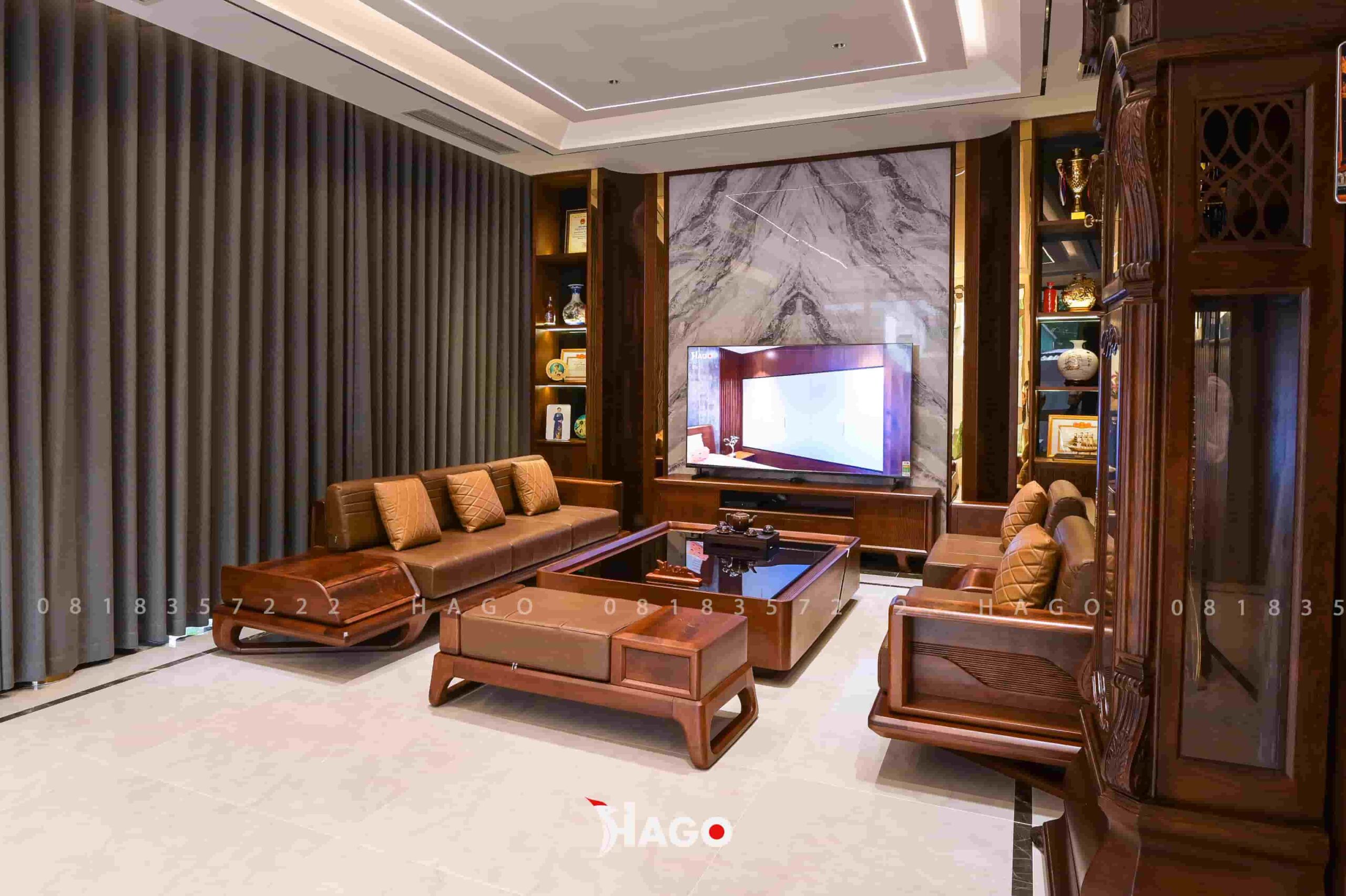 Sofa Gỗ Óc Chó Gaifo - Ảnh 3