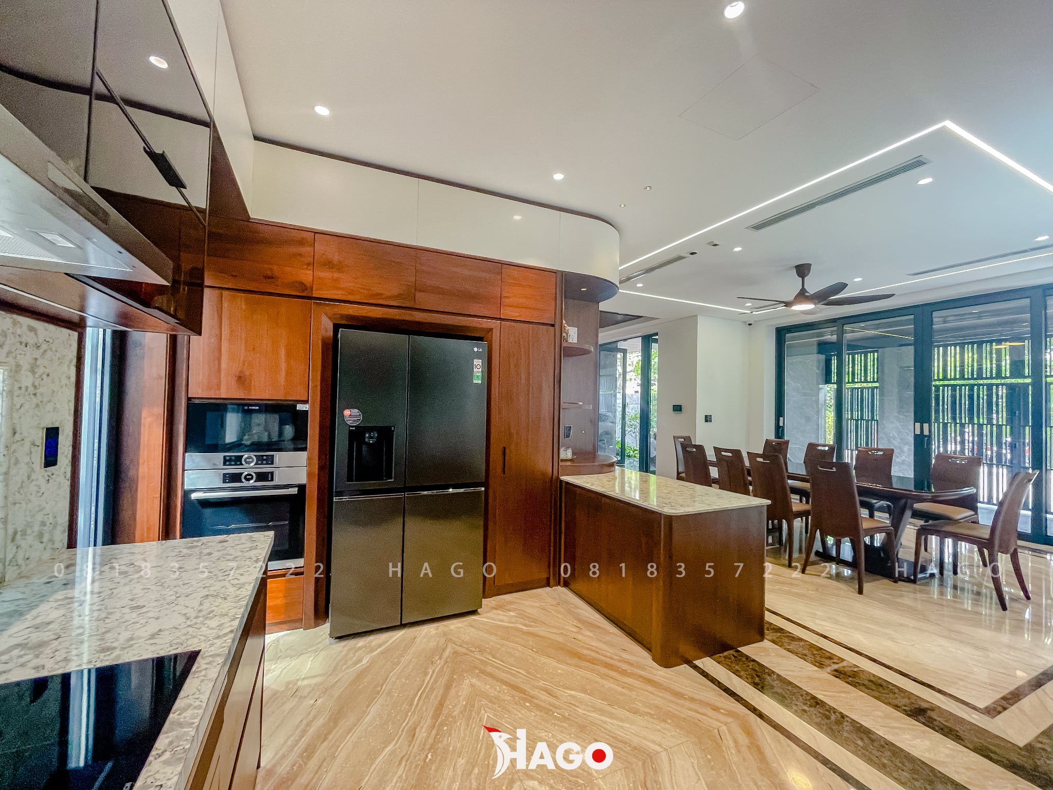 Tủ Bếp Gỗ Óc Chó Tulip - Ảnh 3