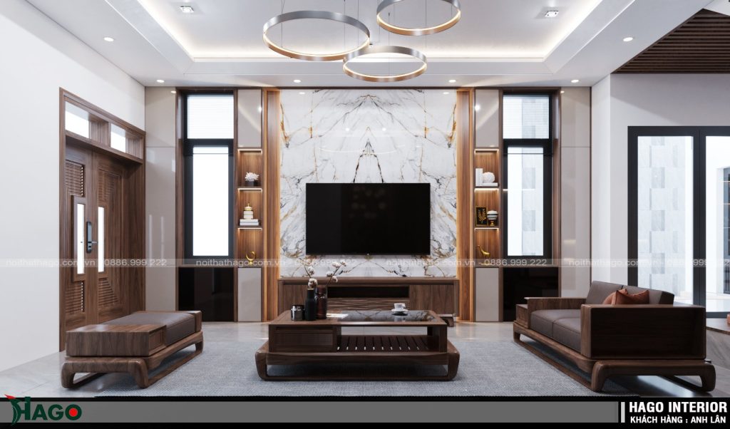 Kệ tivi gỗ óc chó